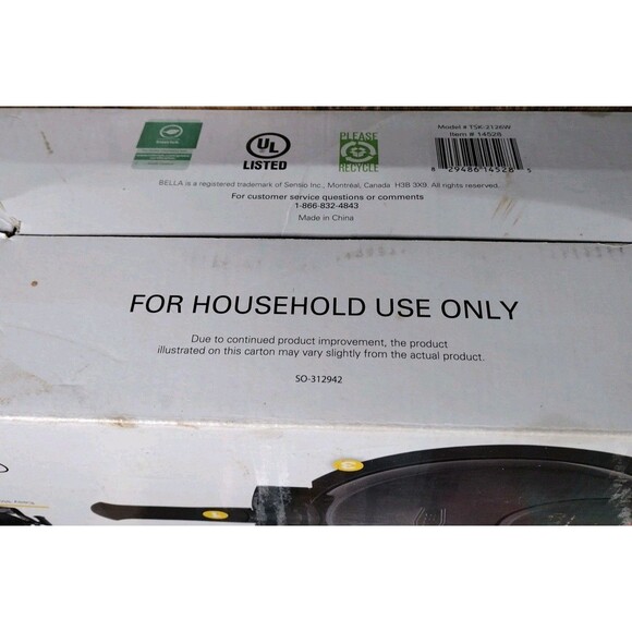 Bella Rotating Belgian Waffle Maker Stainless/Black - NIB Non Stick Pre-owned - Picture 5 of 8